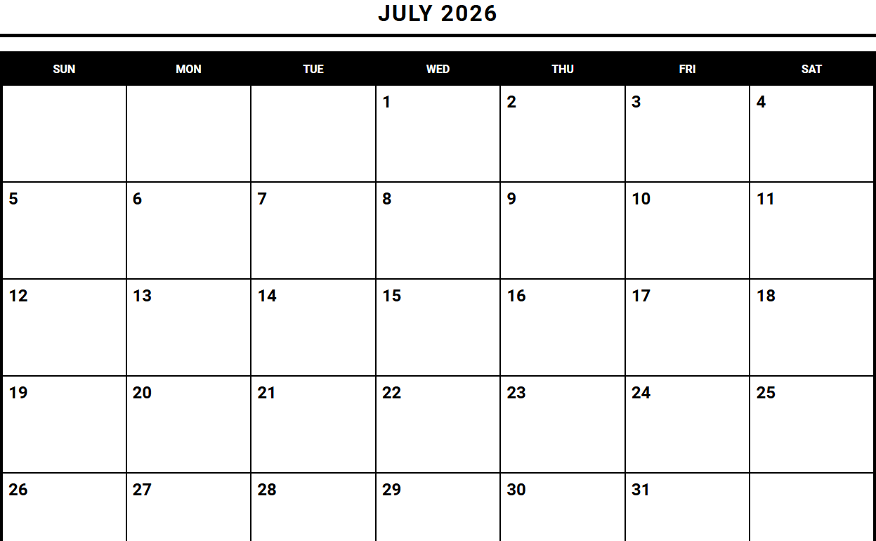 Large-Print Holiday Calendar for Accessible Year-Round Event Tracking Image