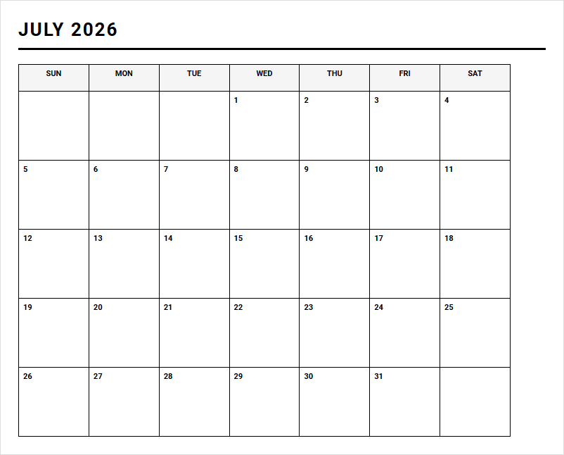 Monthly Goal Setting Calendar Template for Structured Task Management Image
