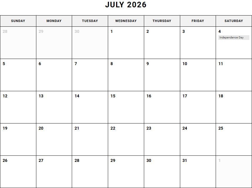 Monthly Wall Calendar with Holidays for Efficient Year-Round Planning Image